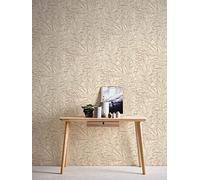 A.S. Création Hygge 386002 - Carta da parati in tessuto non tessuto, motivo: erba della pampa, svedese, beige, rame metallizzato, 10,05 x 0,53 m, made in Germany