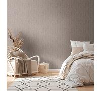 A.S. Création Hygge 386145 - Carta da parati in tessuto non tessuto, colore: grigio e marrone, 10,05 x 0,53 m, made in Germany