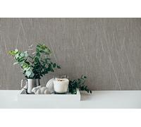 A.S. Création Hygge Skandi 385988 - Carta da parati in tessuto non tessuto, 10,05 x 0,53 m, colore: Grigio talpa