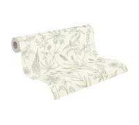 A.S. Creation Jette 5 | 373635 | Carta da parati in tessuto non tessuto effetto floreale, 0,53 m x 10,05 m | verde