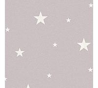 Si Illumina Al Buio Stars Carta da Parati Taupe - AS Creation 324402 Nuovo