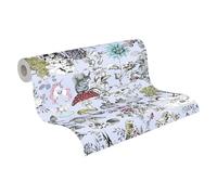 A.S. Création Little Love 381202 - Carta da parati in tessuto non tessuto, senza PVC, colore: Grigio/Nero/Bianco/Giallo/Rosso opaco