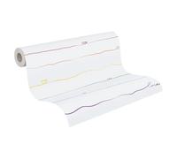 A.S. Création Little Love 381401 - Carta da parati in tessuto non tessuto con cuori, senza PVC, multicolore, bianco, rosso, blu, giallo opaco