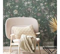 A.S. Création Natural Living 386362 - Carta da parati in tessuto non tessuto floreale, 10,05 x 0,53 m, made in Germany