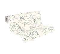 A.S. Création Pintwalls III 791721 - Carta da parati in tessuto non tessuto, colore: bianco, nero