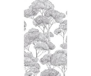 A.S. Création Vibes & Styles 792167 - Carta da parati in tessuto non tessuto, atmosfera calda con botanica, geometria e effetto 3D, superficie in vinile, alberi, carta da parati forestale, 1,59 m x