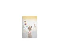 A.S. Création WTD DD129376 - Stampa su tela per cameretta dei bambini, motivo: circo, tigre, multicolore, beige, 40 x 60 cm