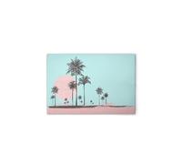 A.S. Création WTD DD132150 - Stampa su tela, motivo: Spiaggia Miami, rosa, 75 x 50 cm, colore: Rosa