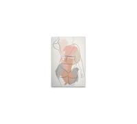 A.S. Création WTD DD132776 - Quadro da parete Bodyline Positivity in bianco, nero, 40 x 60 cm