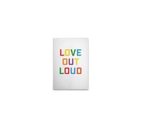 A.S. Création WTD DD133087 - Stampa su tela, motivo: Love Out Loud, multicolore, 40 x 60 cm