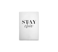 A.S. Création WTD DD133118 - Stampa su tela, Stay Chic - Quadro da parete in bianco, nero, 50 x 75 cm