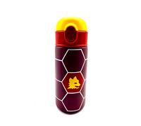 AS Roma Seven Borraccia A.S. ROMA Calcio, Rosso Giallo, Borraccia Termica in Acciaio Inox Interno Esterno, Mantenimento Temperatura fino a 24h, Borraccia Scuola Bambino - Bottle Termica