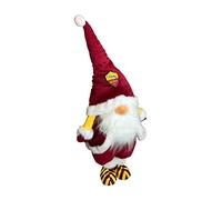 A.S.Roma, Gnomo Natalizio, Gnomo Decorazione Natalizia, Giallo e Rosso, Altezza 57 cm, Prodotto Ufficiale A.S. Roma