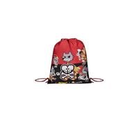 AS Roma SEVEN - Sacca Zaino -A.S. Roma Calcio- ROMA X TOKIDOKI, Giallo Rosso - Zaino con Chiusura Coulisse - Sacca EASY BAG Sport - Zaino Sport Bambino