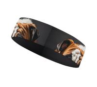 A Sad Bulldog Fascia per capelli per donne e uomini, adatta a tutte le dimensioni della testa, ultra assorbente e antiscivolo, fascia per il sudore per corsa, yoga, palestra