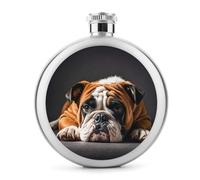 A Sad Bulldog Fiaschetta per liquori, 141,7 g, in acciaio inox, a tenuta stagna, portatile, per esterni, campeggio, viaggi, regali