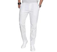 A. Salvarini pantaloni da uomo, design, Chino, regular fit AS016 bianco 33W x 34L