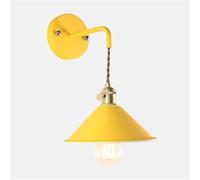 a Sconcetto Parete Light Moderna switcharon on -off e27 Porta della in Rame con Lampada capezzalette da Comodino per vanità/ (Giallo)