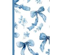 A seamless pattern of blue bows and floral elements: Work Notebook, Funny Office Gift for Women, Coworker, Boss, Secret Santa Gag Gift (Blank Lined Journal)