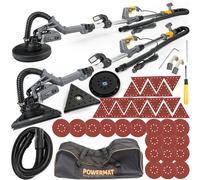 A Secco 1450W Telescopio 2in1 Giraffa Levigatrice a Parete LED Aspirazione