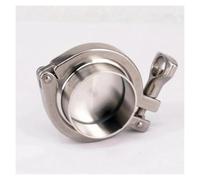 A Set 51mm 2" 304 Stainless steel Tri Clamp Weld Ferrule + Tri Clamp + Silicon Gasket + End Cap