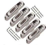 A Set Of 5 Pcs Individual Bridge Saddles Tailpiece For 5 String Bass Guitar Accessories Parts Chrome Black Gold Choose(Chrome x 5 pcs)