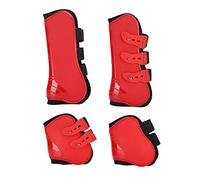 A Set of Fore Hind Leg Boots Adjustable Leg Guard Protector Horse Riding Equipment