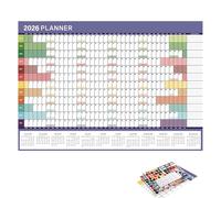 A sguardo al calendario a muro 2026, organizzatore di calendari accademico annuale 2026 da gennaio a dicembre, ideale per la casa, il lavoro, gli studenti degli insegnanti di scuola e l'ufficio