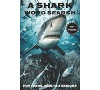 A Shark Word Search Puzzle Book: Word Searches with Easy to Read Print About Sharks, Shark Features, Pop Culture References, and More | 6x9 inches | ... for Vacations, Holidays, and Relaxing