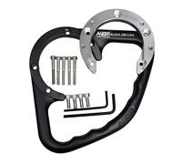 A-Sider - Maniglia nera per motoyamaha con tappo a 5 viti MT09 2024-2025, manubrio passeggero con sistema di montaggio a 5 viti MT09 anni 2024-2025