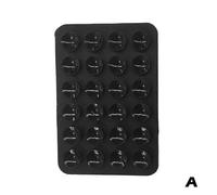 (A) Silicone Suction Pad Double Sided For Mobile Phone Fixture Suction Cup Backed Adhesive Silicone Rubber Sucker Pad Wall Stand