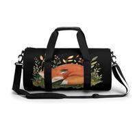 A Sleeping Fox divertente grande borsa da palestra novità leggero borsone viaggio tote bag, Stile:, 17.7in/9in/9in