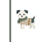 A small white dog with black ears and tail: Work Notebook, Funny Office Gift for Women, Coworker, Boss, Secret Santa Gag Gift (Blank Lined Journal)