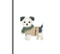 A small white dog with black ears and tail: Work Notebook, Funny Office Gift for Women, Coworker, Boss, Secret Santa Gag Gift (Blank Lined Journal)