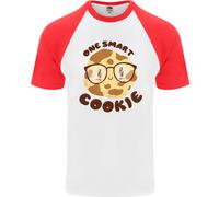 A Smart Biscotto Divertente Cibo Secchione Nerd Matematica DA UOMO S/S T-Shirt