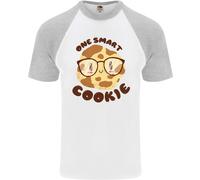 A Smart Biscotto Divertente Cibo Secchione Nerd Matematica DA UOMO S/S T-Shirt