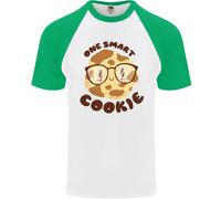 A Smart Biscotto Divertente Cibo Secchione Nerd Matematica DA UOMO S/S T-Shirt