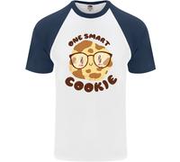 A Smart Biscotto Divertente Cibo Secchione Nerd Matematica DA UOMO S/S T-Shirt