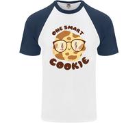 A Smart Biscotto Divertente Cibo Secchione Nerd Matematica DA UOMO S/S T-Shirt
