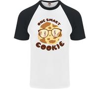 A Smart Biscotto Divertente Cibo Secchione Nerd Matematica DA UOMO S/S T-Shirt