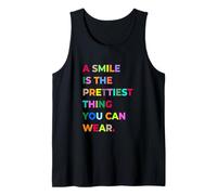 A Smile Is The Prettiest Thing You Can Wear Quotes Graphic Canotta