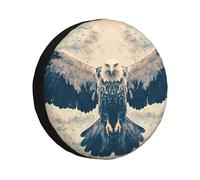 A Soaring Eagle Spreads Its Wings In The Sky, copertura per pneumatici di scorta, impermeabile, antipolvere, universale, adatta per rimorchi, camper, SUV, camion, camper, 43,2 cm