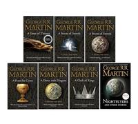 A Song of Ice and Fire Series & Nightflyers 7 Books Collection Set By George R.R. Martin (A Game of Thrones, Steel and Snow, Blood and Gold,A Feast for Crows,A Dance With Dragons,A Clash of Kings)