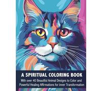 A Spiritual Coloring Book: With over 40 Beautiful Animal Designs to Color and Powerful Healing Affirmations for Inner Transformation