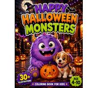 A Spooktacular Coloring Adventure with Cute, Friendly Monsters for Kids Ages 4-8