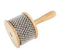 A-Star Shaker Cabasa Afuche con perline in legno - Diametro 9 cm, medio - Strumento a percussione manuale