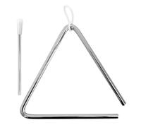 A-Star Triangolo musicale tradizionale in metallo - 15 cm / 8 pollici con battente in metallo