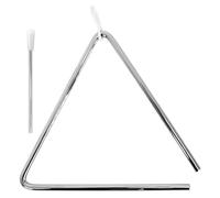 A-Star Triangolo musicale tradizionale in metallo - 20 cm / 10 pollici con battente in metallo