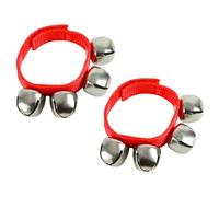 A-Star Wrist Jingle Sleigh Bells con cinturino in nylon - Coppia - Rosso