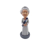 (A)Statua The Queens 70th Platinum Jubilee Bobbling Nodding Head Figure Action